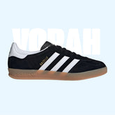 Adidas Gazelle Indoor Black Shoes front view – buy online in Pakistan | Vorah