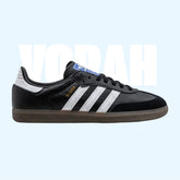 Adidas Samba OG Black Gum side profile view – men's leather sneakers available in Pakistan